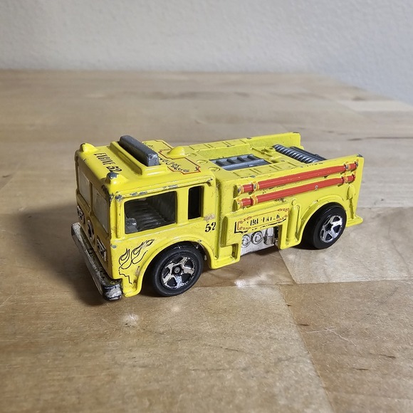 Hot Wheels Other - Vintage Hot Wheels 1976 Mattel‎ Fire Eater Fire Truck Yellow Rare Original Old
